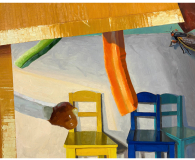 Andy Brown, Veggie Sticks and a Cicada at the Studio