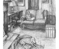 Diane Fitch, Pippin Reading with Lily