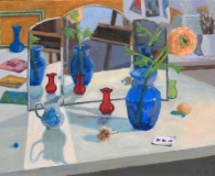 Kathy Moore, Three Way Mirror with Three of Hearts