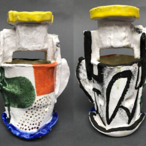 ceramic clay flower vase