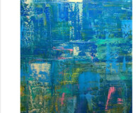 Blue tones, abstract art