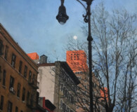Street light on 8th Street in New York City