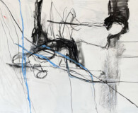 Black and white abstract art