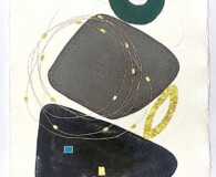 Abstract, circles, square and triangles shapes.