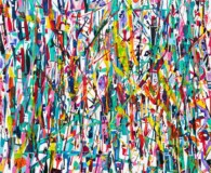 Abstract, multi-color.